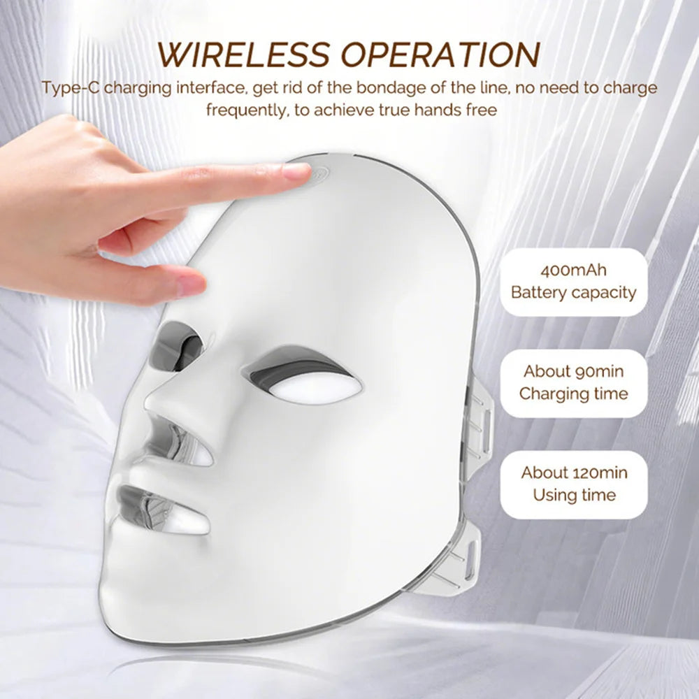Beautyvelle 7-in-1 LED Face Mask