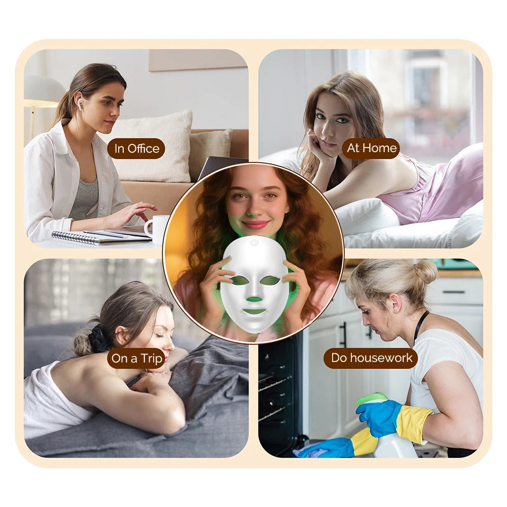 Beautyvelle 7-in-1 LED Face Mask